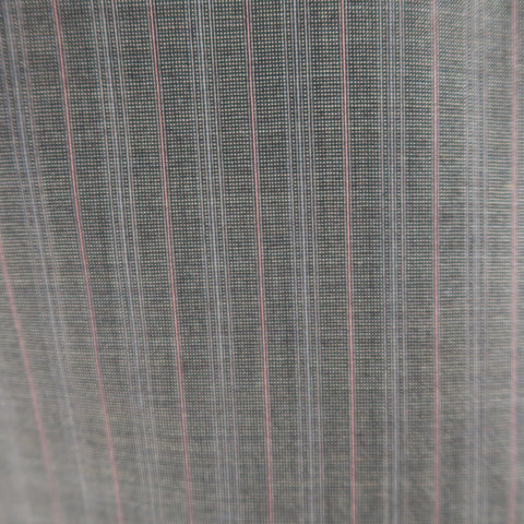 KITON 42 Regular Brown & Orange Pinstripe Cashmere 3 Button Notch Lapel Suit