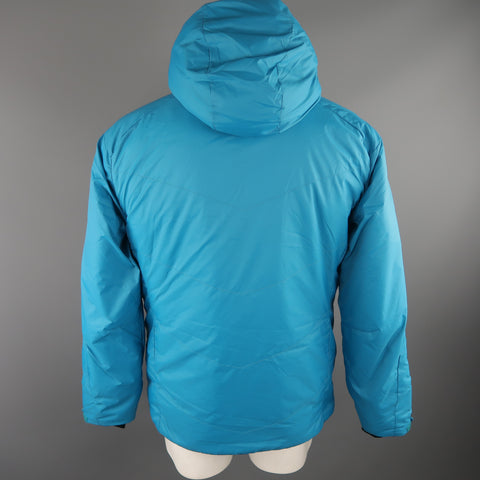 KJUS 42 Aqua Solid Polyamide Hooded Coat Jacket