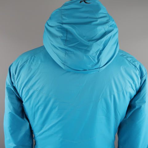 KJUS 42 Aqua Solid Polyamide Hooded Coat Jacket