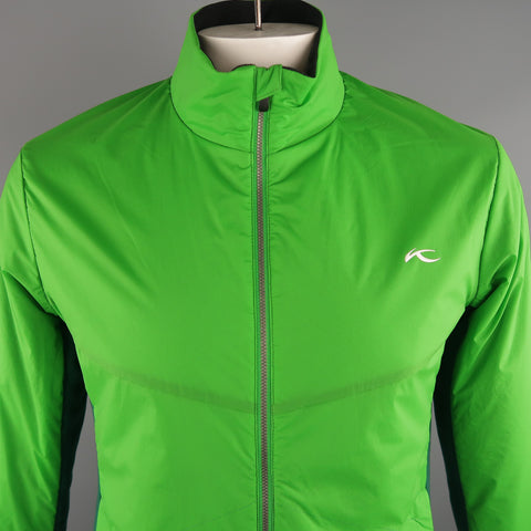 KJUS 42 Green Solid Polyamide Jacket