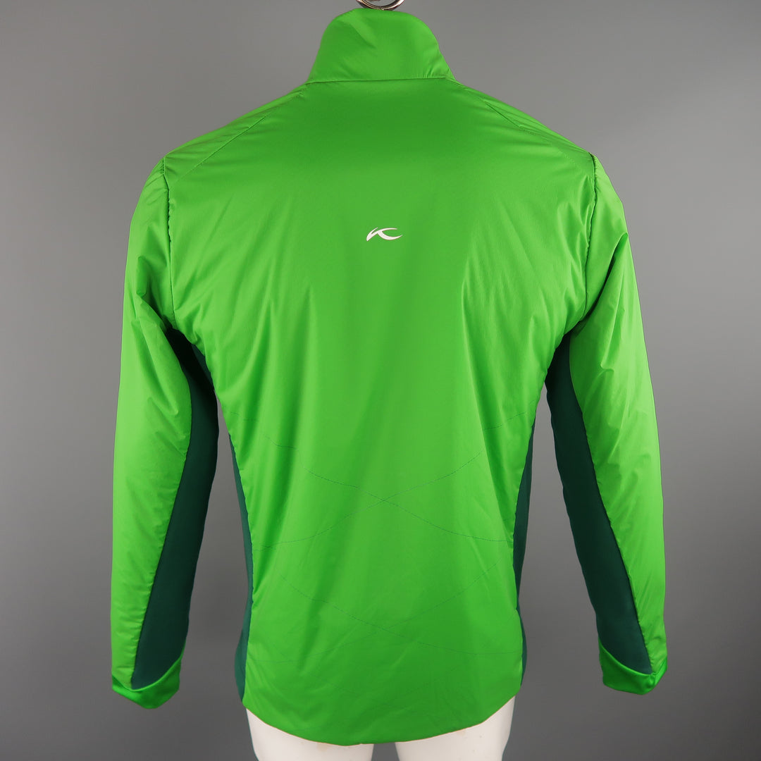 KJUS 42 Green Solid Polyamide Jacket