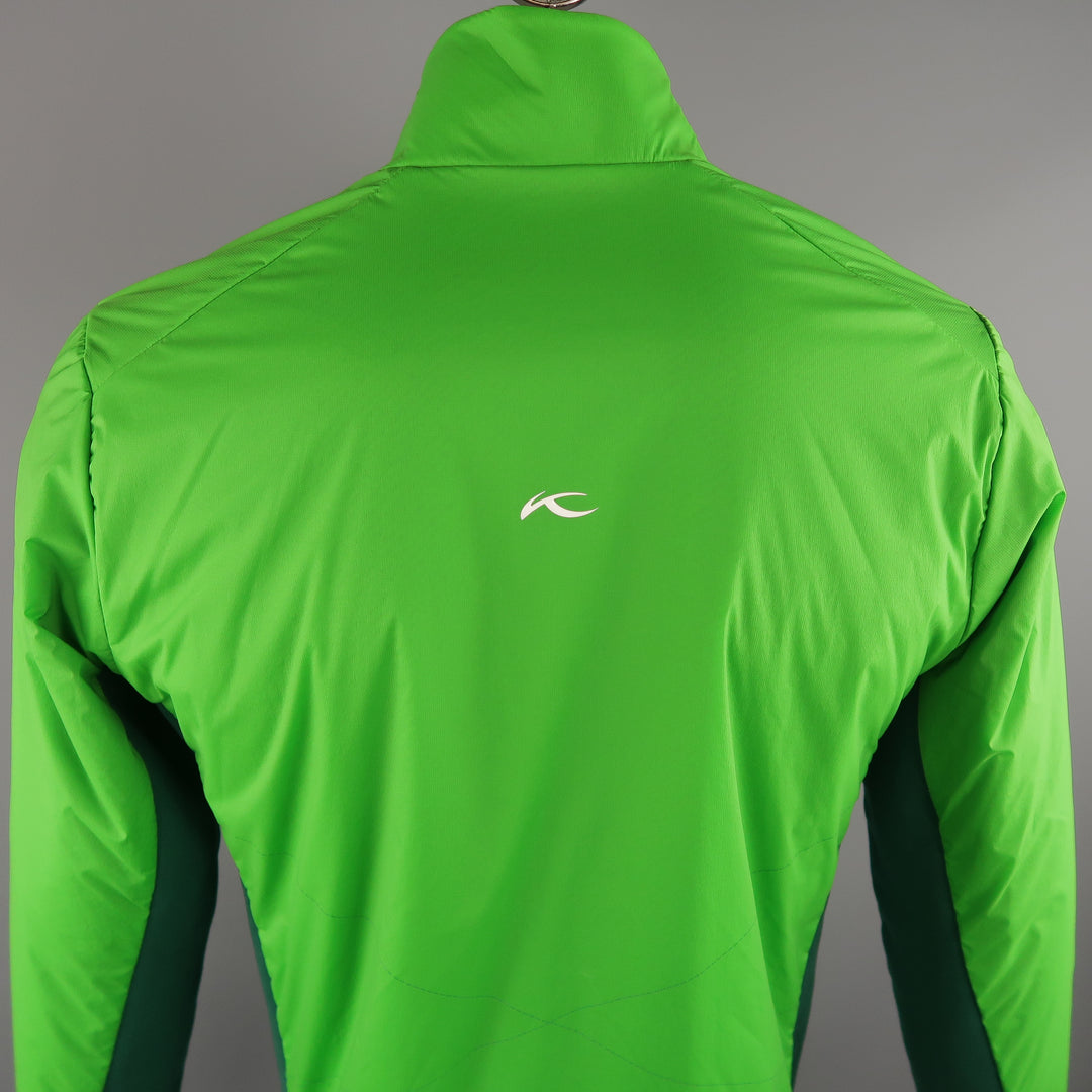 KJUS 42 Green Solid Polyamide Jacket