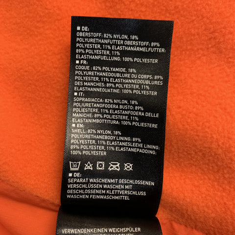 KJUS 42 Orange Polyamide Zip Up Jacket