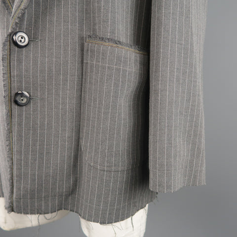 KLEI 40 Grey Stripe Wool Jacket