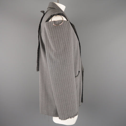 KLEI 40 Grey Stripe Wool Jacket