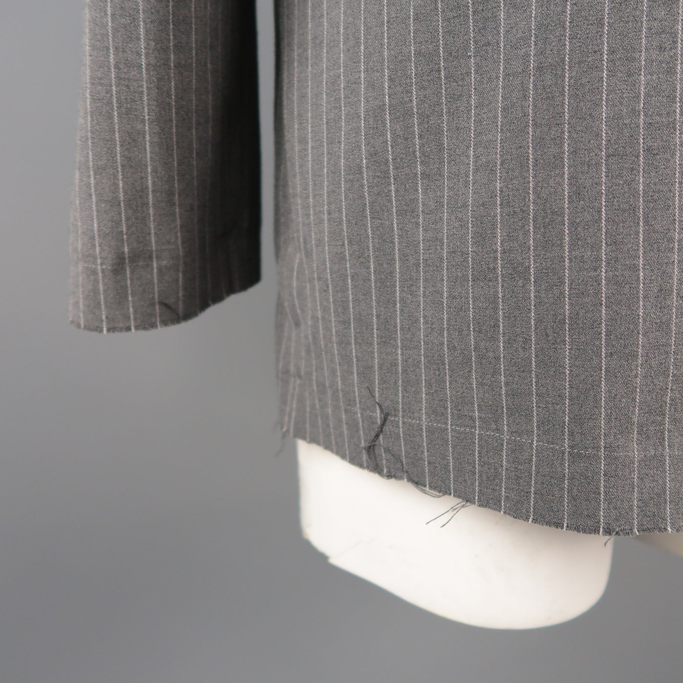 KLEI 40 Grey Stripe Wool Jacket