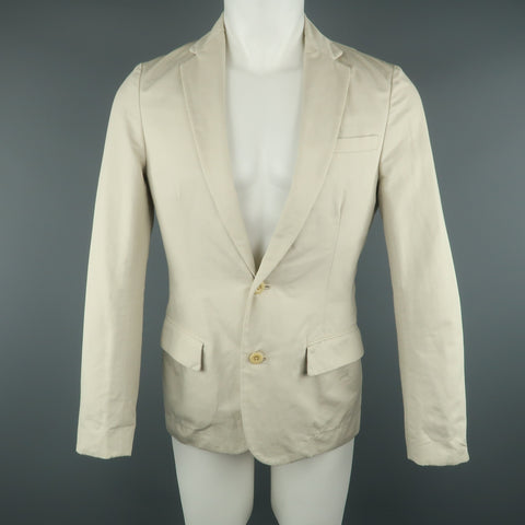 KOLOR 36 Khaki Cotton / Flax Notch Lapel  Sport Coat