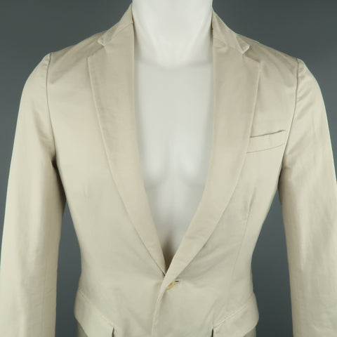 KOLOR 36 Khaki Cotton / Flax Notch Lapel  Sport Coat