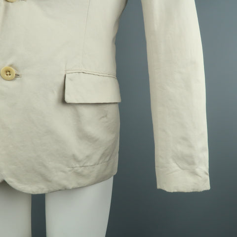 KOLOR 36 Khaki Cotton / Flax Notch Lapel  Sport Coat