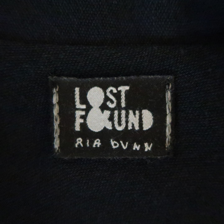 LOST & FOUND Size S Charcoal & Black Ruched Body Jacket