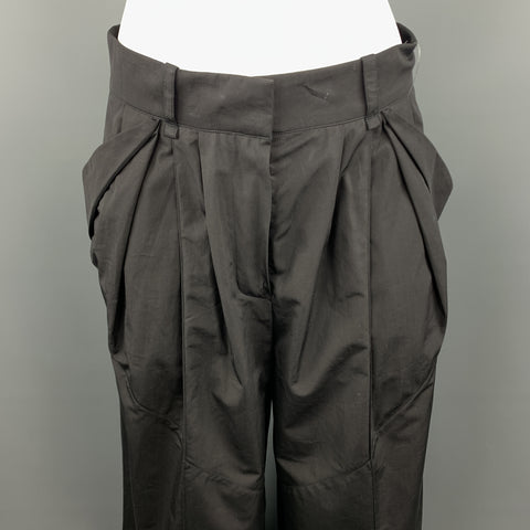 LOUIS VUITTON Size 6 Black Cotton Casual Pants