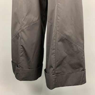 LOUIS VUITTON Size 6 Black Cotton Casual Pants