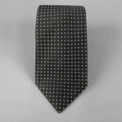 LUIGI BORRELLI Black Silk Tie