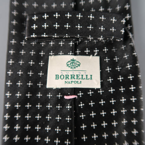 LUIGI BORRELLI Black Silk Tie