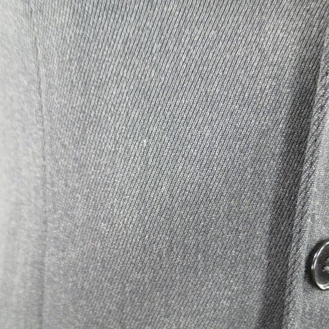 MAISON MARTIN MARGIELA Manteau de sport à revers cranté en laine unie charbon de bois régulier 