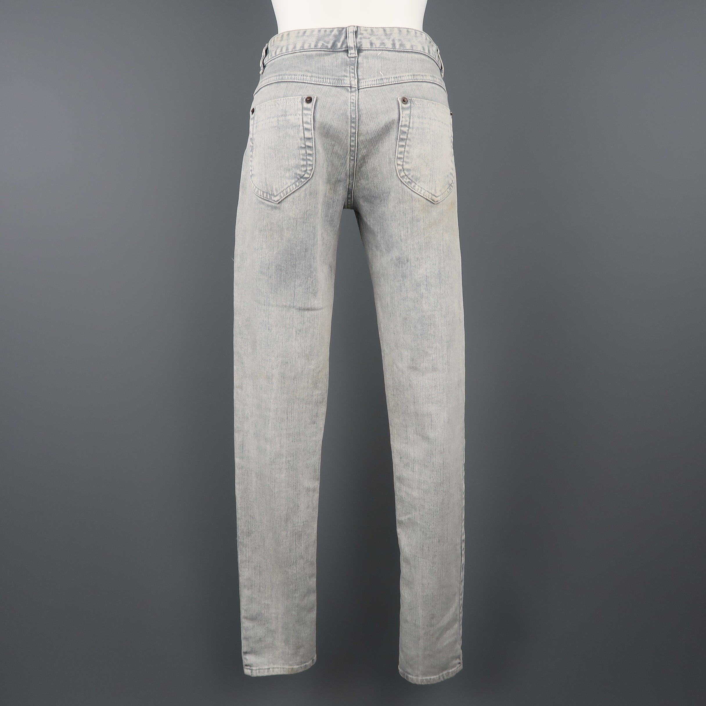 デニム・ジーパン MAISON MARGIELA Jeans gamba dritta Gray MM6 Maison Margiela - Aged Denim Jeans | HBX - Globally