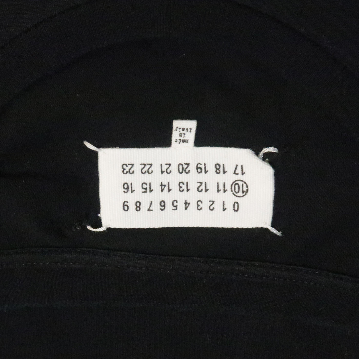MAISON MARTIN MARGIELA Size L Black & Grey Cotton Crew-Neck T-shirt