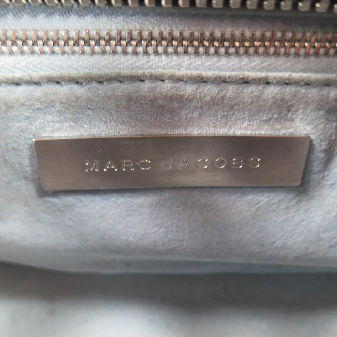 Vintage MARC JACOBS Black Leather Contrast Stitch Triple Zip Shoulder Bag