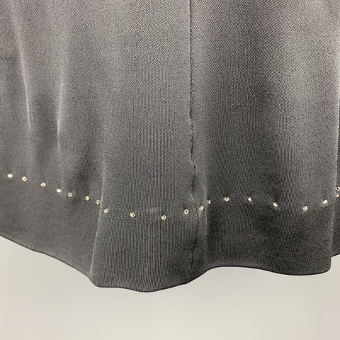 MARC JACOBS Size 2 Black Lace Sleeve Drawstring Dress