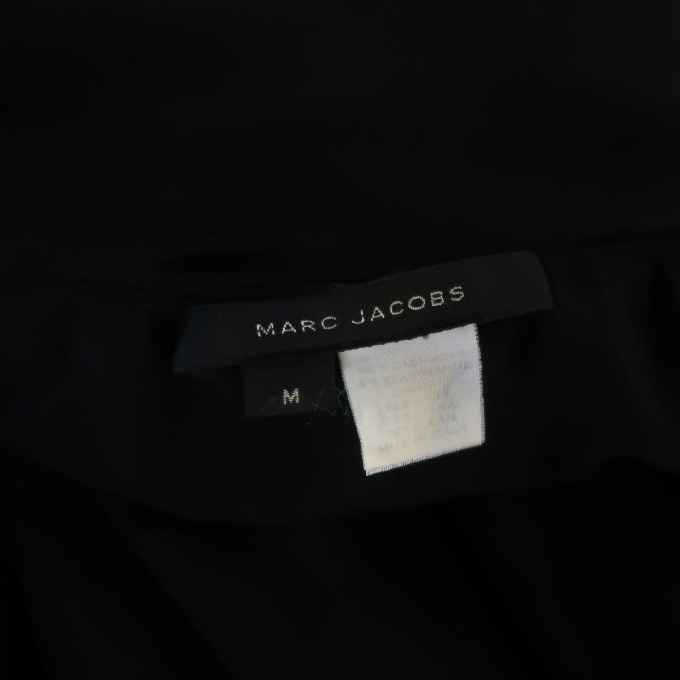 MARC JACOBS Size M Eggplant Purple Cashmere Taffeta Sash Collar Jacket