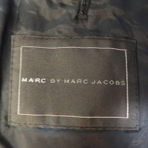 MARC by MARC JACOBS Chest Size S Black Solid Cotton Notch Lapel Jacket