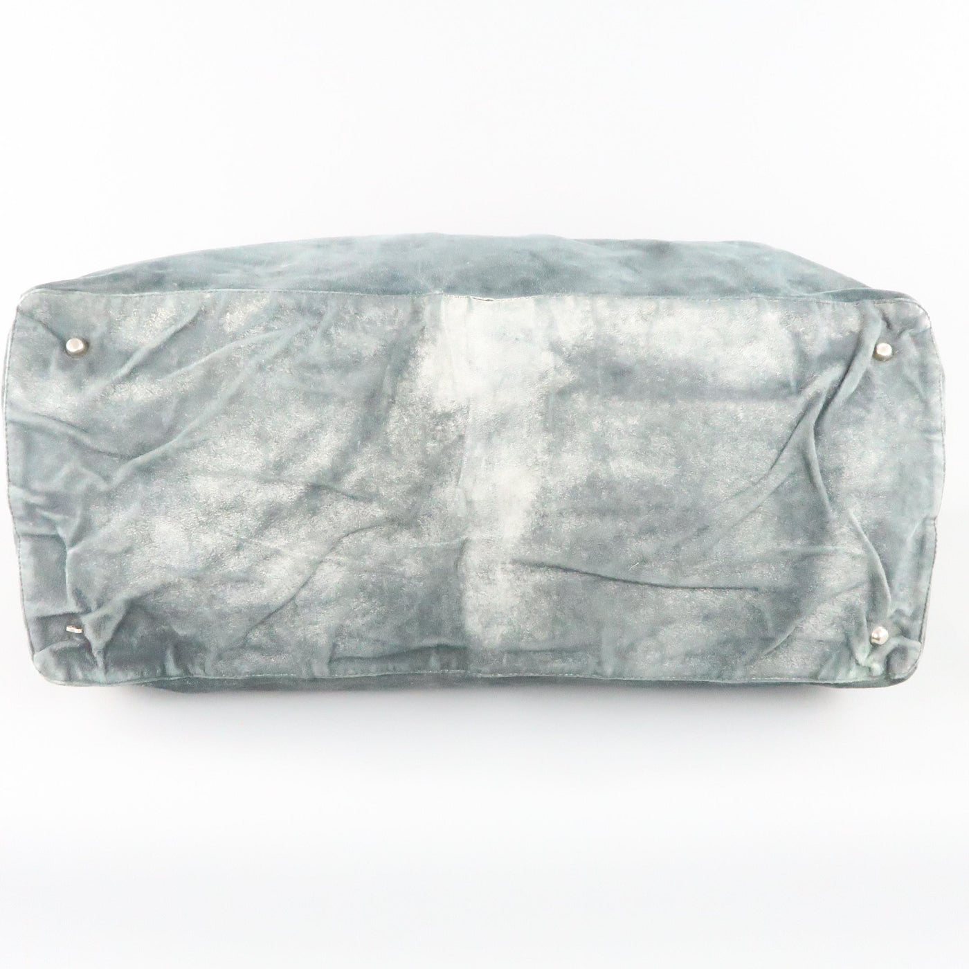 MARCO TAGLIAFERRI Teal Over Distressed Leather Oversized 'Birk' Satchel