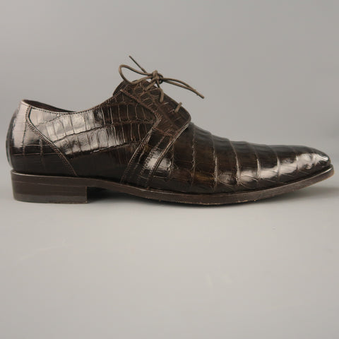MEZLAN Size 9 Brown Textured Lace Up Lace Up Shoes