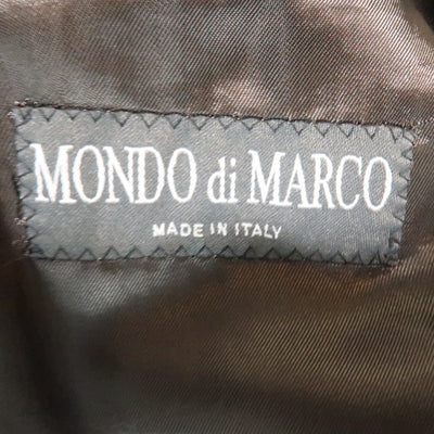 MONDO DI MARCO Chest Size 42 Long Black Solid Wool Nehru Collar Sport Coat