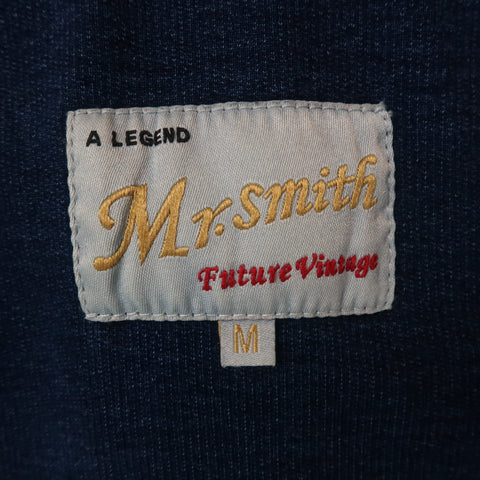 Mr. SMITH M Indigo Wash Cotton Notch Lapel  Sport Coat