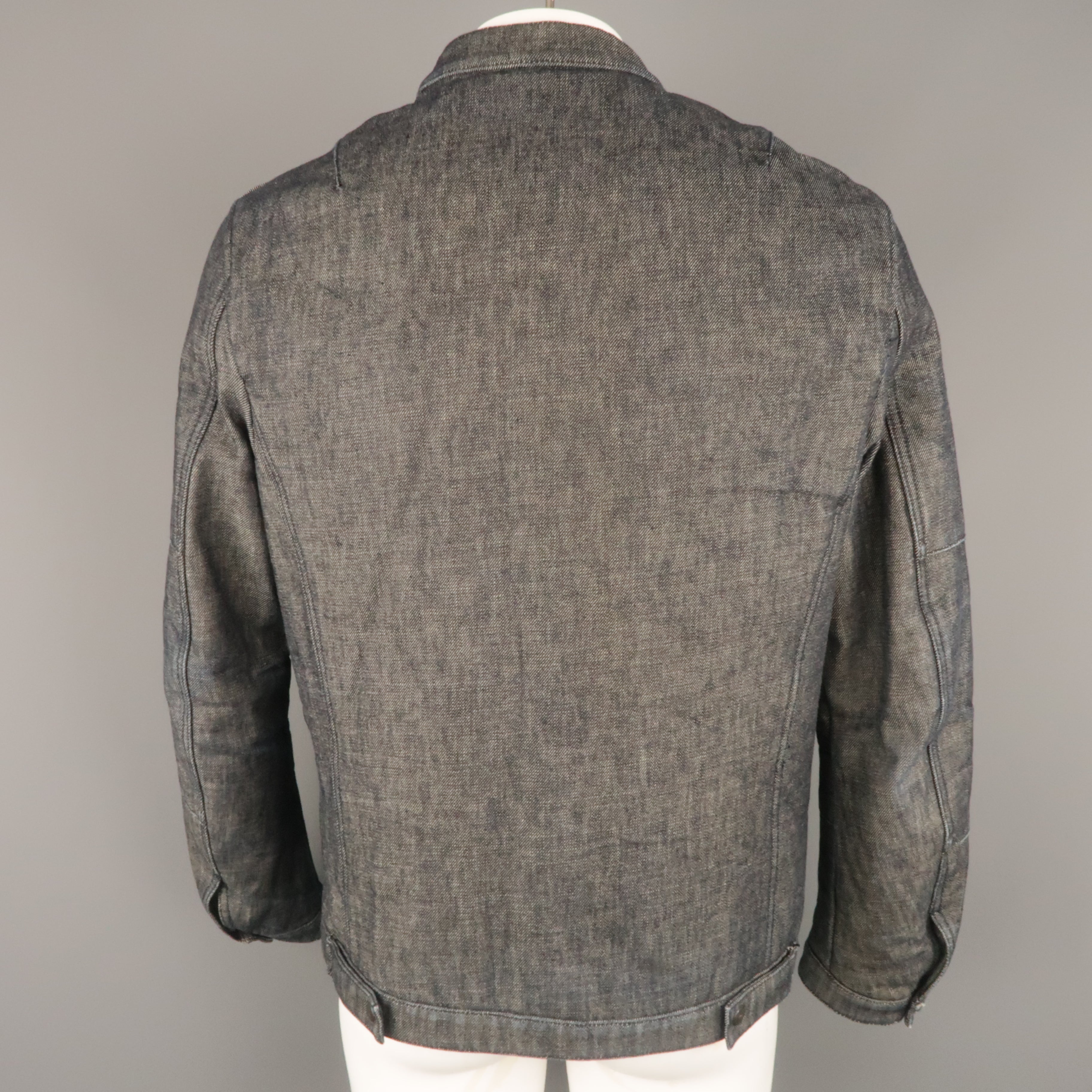 ジャケット・アウター NeiL barrett NEIL BARRETT NEW POCKET NAPPA LEATHER BOMBER ZIP JACKET