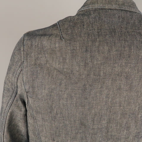 NEIL BARRETT L Indigo Navy Denim Biker Style Jacket