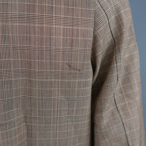 NEIL BARRETT Chest Size M Tan Plaid Wool Bomber Jacket