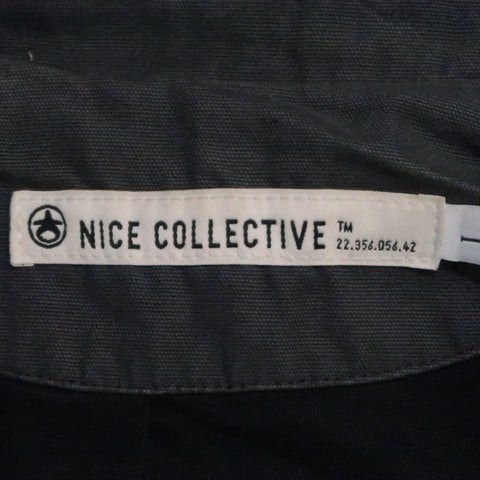 NICE COLLECTIVE L Veste style militaire en coton gris foncé 