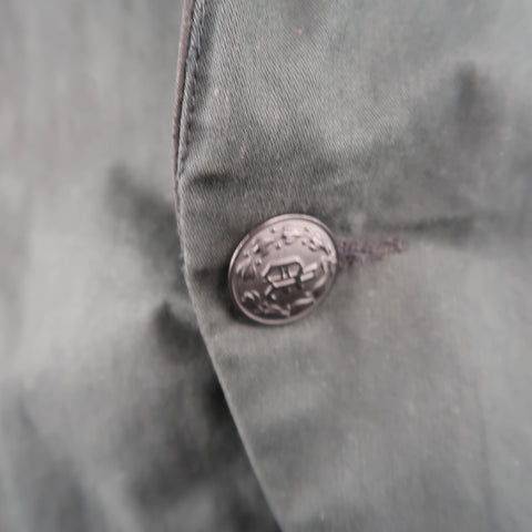 NICE COLLECTIVE M Forest Green Cotton Blazer Jacket