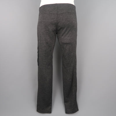 NICE COLLECTIVE Size 32 Charcoal Heather Cotton Blend Pocket Pants