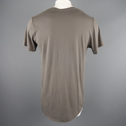 NICE COLLECTIVE Size XL Grey Graphic  Cotton T-shirt