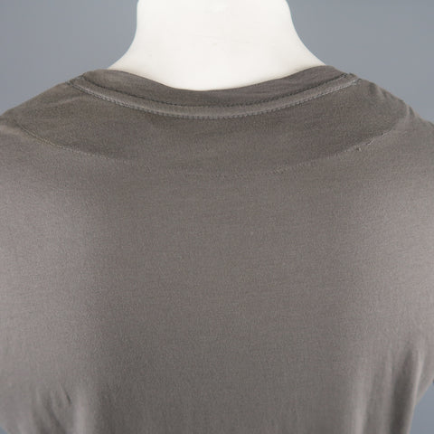 NICE COLLECTIVE Size XL Grey Graphic  Cotton T-shirt