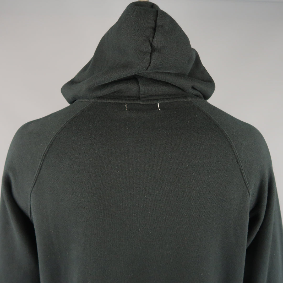 NONNATIVE Size M Black Solid Cotton Long Hoodie Sweater