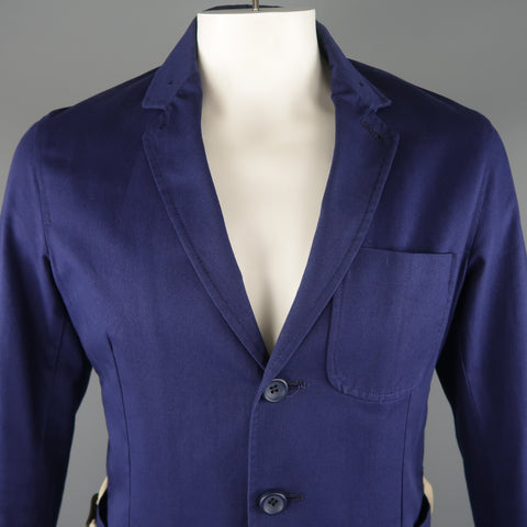 OLIVER SPENCER 42 Navy Cotton Sport Coat