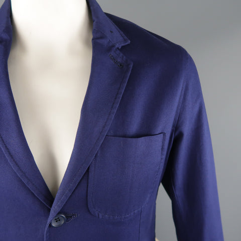 OLIVER SPENCER 42 Navy Cotton Sport Coat