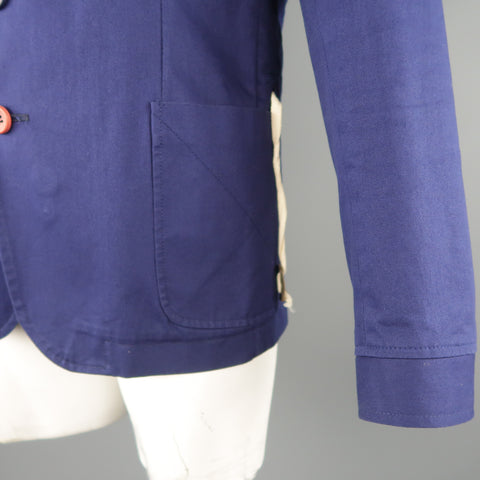 OLIVER SPENCER 42 Navy Cotton Sport Coat