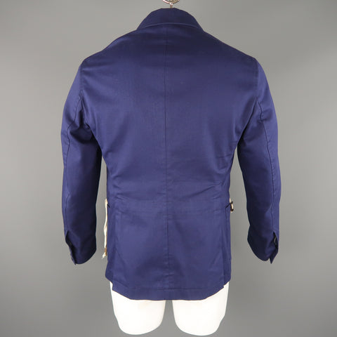 OLIVER SPENCER 42 Navy Cotton Sport Coat