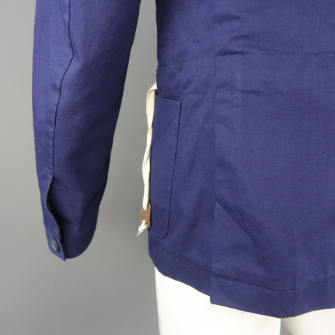 OLIVER SPENCER 42 Navy Cotton Sport Coat