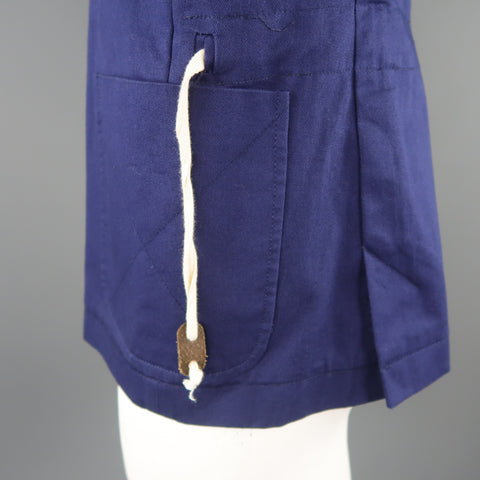 OLIVER SPENCER 42 Navy Cotton Sport Coat