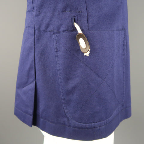 OLIVER SPENCER 42 Navy Cotton Sport Coat
