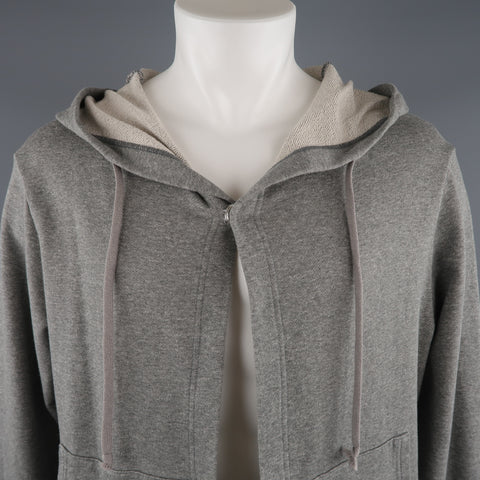 ONES STROKE 42 Grey Cotton Hooded Jacket