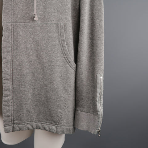 ONES STROKE 42 Grey Cotton Hooded Jacket