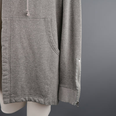 ONES STROKE 42 Grey Cotton Hooded Jacket