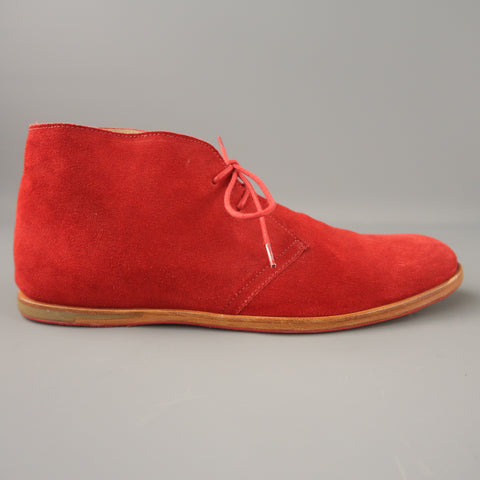 OPENING CEREMONY Taille US 11 Bottines Desert à lacets en daim rouge