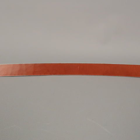 PAT AREIAS Size 34 Light Gray Leather Belt Strap